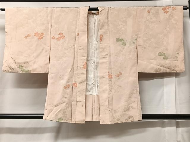 平和屋着物＃羽織　寿光織　舞花文　金糸　正絹　逸品　CABC2954ua