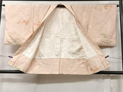 平和屋着物＃羽織　寿光織　舞花文　金糸　正絹　逸品　CABC2954ua