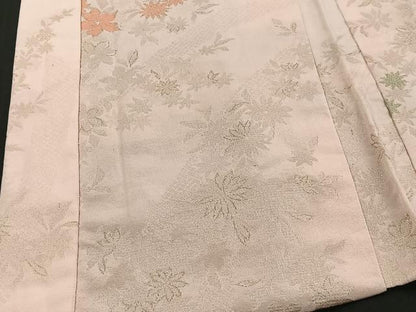 平和屋着物＃羽織　寿光織　舞花文　金糸　正絹　逸品　CABC2954ua