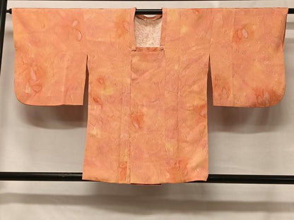 平和屋着物＃道行コート　舞葉文　暈し染め　正絹　逸品　CABC2988ua