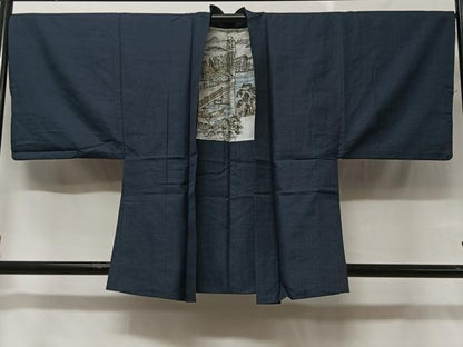 平和屋着物＃男性 本場大島紬 100亀甲 総詰め 正絹 逸品 CABC2991ua