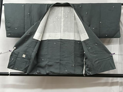 平和屋着物＃道行コート 絞り 流水地紋 正絹 逸品 CABC3035ev