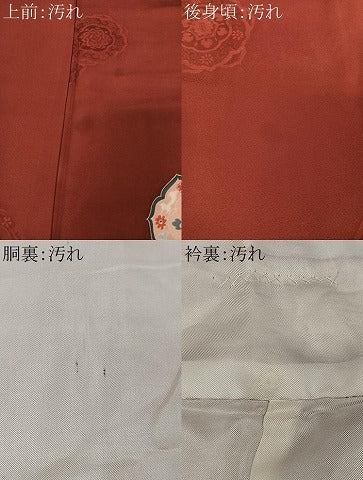 平和屋着物■上質な小紋 地紋起こし 絵皿花文 正絹 逸品 CABC3055ua