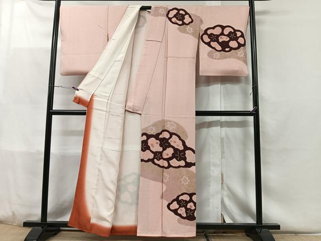 平和屋着物■訪問着 刺繍 絞り 雲取り花文 金彩 正絹 逸品 CABC3060ua