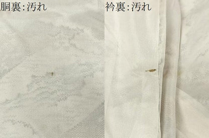 平和屋着物■上質な紬　風景文　ロング丈　正絹　逸品　CABC3066ua