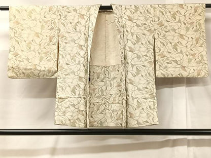 平和屋着物＃羽織 枝葉文 金糸 正絹 逸品 CABC3071ua