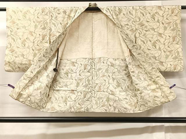 平和屋着物＃羽織 枝葉文 金糸 正絹 逸品 CABC3071ua