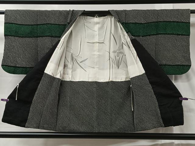 平和屋着物＃道行コート 総絞り 横段文 正絹 逸品 CABC3077ua