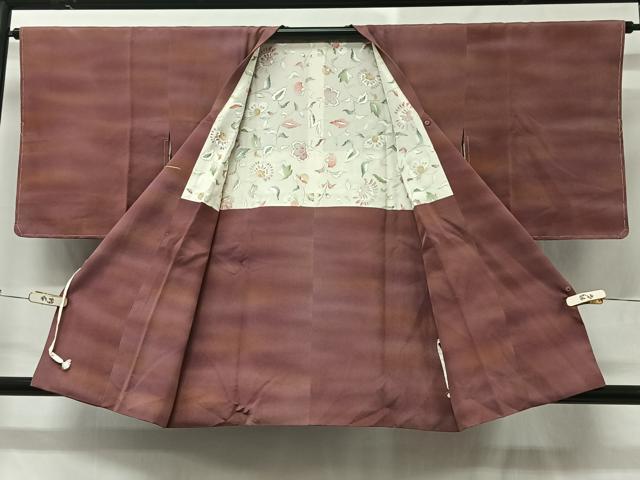 平和屋着物＃道行コート　作家物　霞文　正絹　逸品　未使用　CABC3129ua