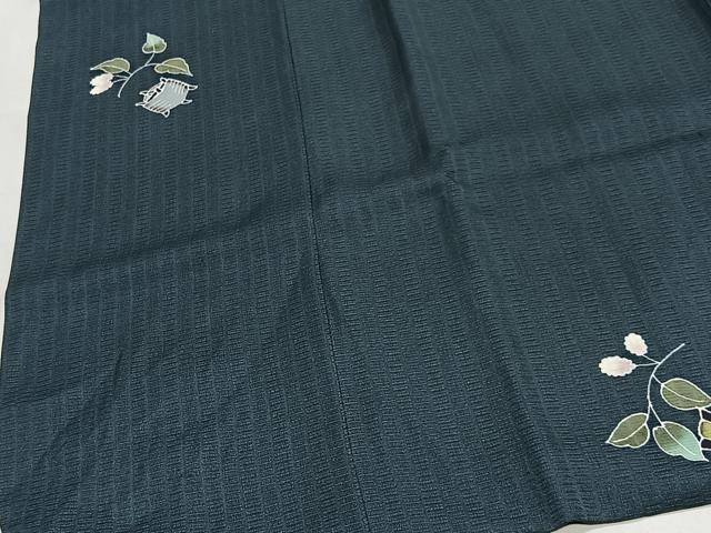 平和屋着物∞道中着　枝花文　さが美扱い　ロング丈　正絹　逸品　未使用　CABC3149ua