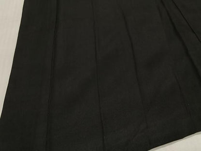 平和屋着物∞男性　長羽織　黒紋付　羽裏：童子　正絹　逸品　CABC3165ua
