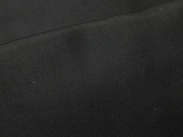 平和屋着物∞男性　長羽織　黒紋付　羽裏：唐獅子　正絹　逸品　CABC3172ua