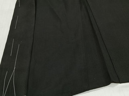 平和屋着物∞男性　長羽織　黒紋付　正絹　逸品　未使用　CABC3175ua