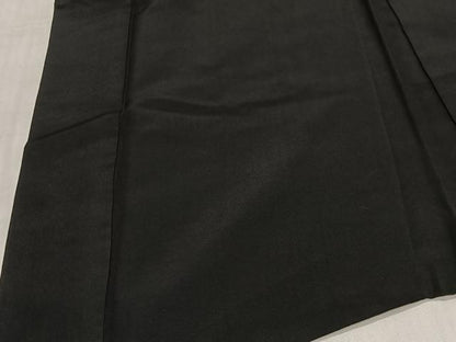 平和屋着物∞男性　長羽織　黒紋付　羽裏：陶器文　正絹　逸品　CABC3177ua
