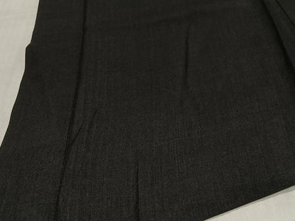平和屋着物∞男性　長羽織　紬地　黒紋付　正絹　逸品　CABC3178ua