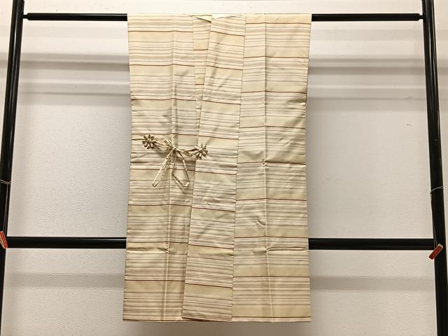 平和屋着物∞袖無し羽織　本場縞大島紬　横段文　正絹　逸品　CABC3180ua