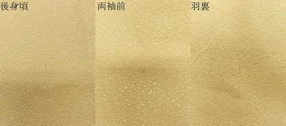 平和屋着物∞男性　長羽織　色紋付　淡黄色　洗える着物　CABC3182ua