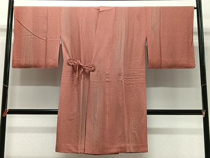 平和屋着物∞道中着　リバーシブル　霞文　ロング丈　正絹　逸品　未使用　CABC3185ua