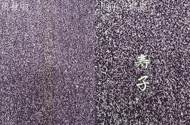 平和屋着物∞道行コート　草花シルエット　たたき染め　ロング丈　正絹　逸品　CABC3189ua