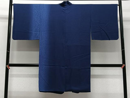 平和屋着物∞絞り染色作家　藤井浩　道中着　杢目絞り　暈し染め　ロング丈　反端付き　正絹　逸品　CABC3190ua