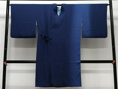 平和屋着物∞絞り染色作家　藤井浩　道中着　杢目絞り　暈し染め　ロング丈　反端付き　正絹　逸品　CABC3190ua