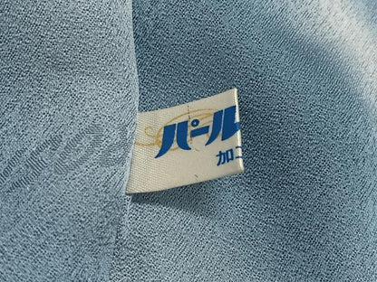 平和屋着物∞絞り染色作家　藤井浩　道中着　杢目絞り　暈し染め　ロング丈　反端付き　正絹　逸品　CABC3190ua