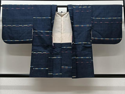平和屋着物∞羽織　紬地　めがね織　正絹　逸品　CABC3191ua