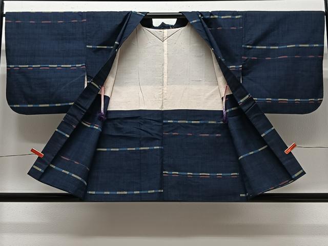 平和屋着物∞羽織　紬地　めがね織　正絹　逸品　CABC3191ua