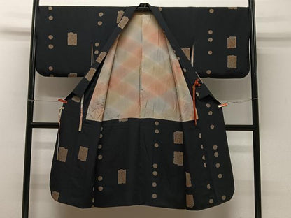 平和屋着物∞道中着　名物裂　ロング丈　正絹　逸品　CABC3200ua