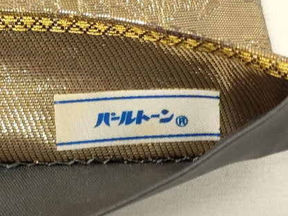 平和屋着物▼六通柄袋帯　唐織　御所車小花文　金糸　正絹　逸品　CABC3407ak