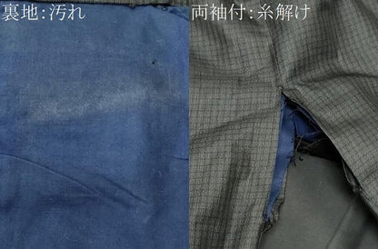 平和屋着物■男性 格子柄 正絹 逸品 CABC3602fb