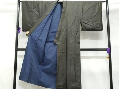 平和屋着物■男性 格子柄 正絹 逸品 CABC3602fb