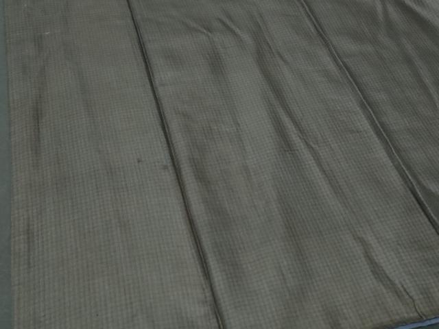 平和屋着物■男性 格子柄 正絹 逸品 CABC3602fb
