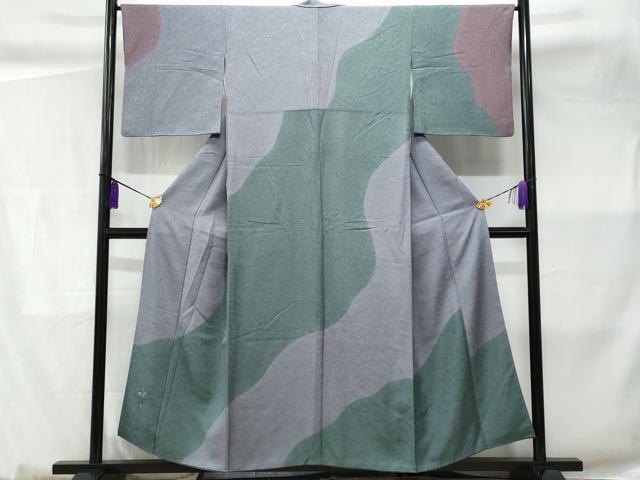 平和屋着物■訪問着 手描き 枝花文 正絹 逸品 CABC3616fb