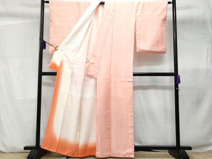 平和屋着物■上質な色無地 菊地紋 虹色 正絹 逸品 CABC3651fb