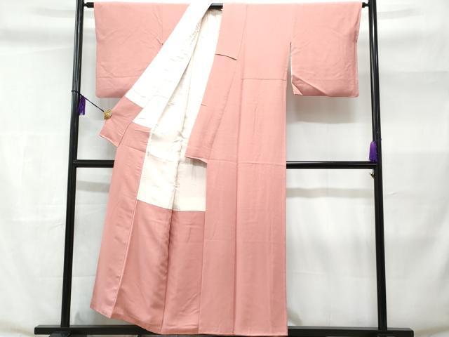 平和屋着物■上質な色無地 退紅色 正絹 逸品 CABC3672fb