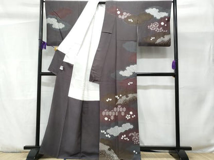 平和屋着物●訪問着 絞り 雲取り吉祥文 正絹 逸品 CABC3715fb