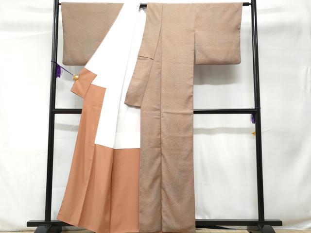 平和屋着物■上質な小紋 抽象文 正絹 逸品 CABC3775fb