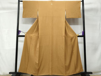 平和屋着物■上質な色無地 赤塚次男作 丁字染色 反端付き 正絹 逸品 CABC3794fb