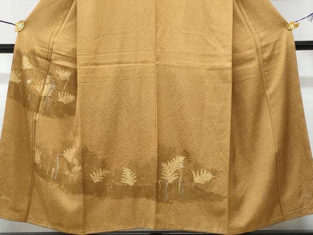 平和屋着物■訪問着 刺繍 枝松文 正絹 逸品 未使用 CABC3795fb