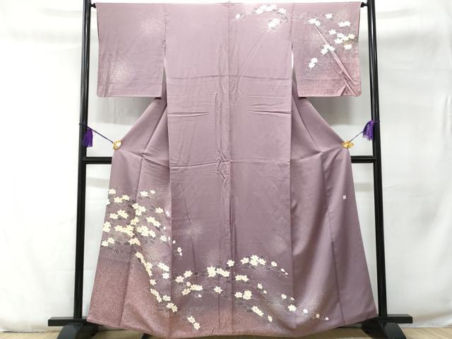平和屋着物■訪問着 作家物 椿 暈し染め 正絹 逸品 CABC3829fb