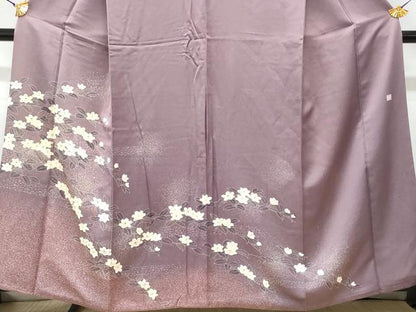 平和屋着物■訪問着 作家物 椿 暈し染め 正絹 逸品 CABC3829fb
