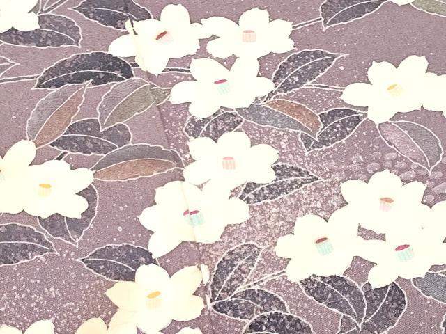 平和屋着物■訪問着 作家物 椿 暈し染め 正絹 逸品 CABC3829fb