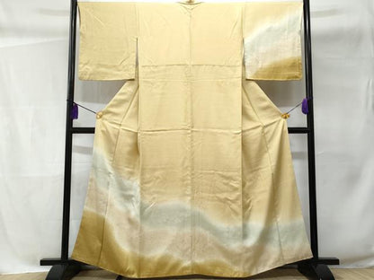 平和屋着物■訪問着 刺繍 箔散らし 暈し染め 金彩 正絹 逸品 CABC3847fb