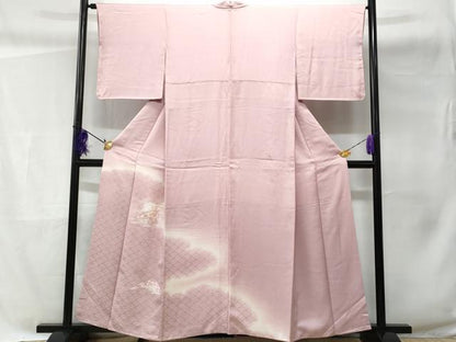 平和屋着物■色留訪問着　刺繍　立波片輪車文　暈し染め　正絹　逸品　CABC3849fb