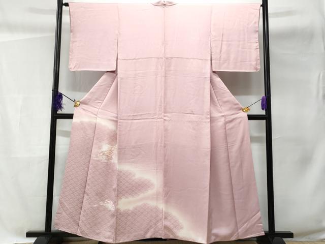 平和屋着物■色留訪問着　刺繍　立波片輪車文　暈し染め　正絹　逸品　CABC3849fb
