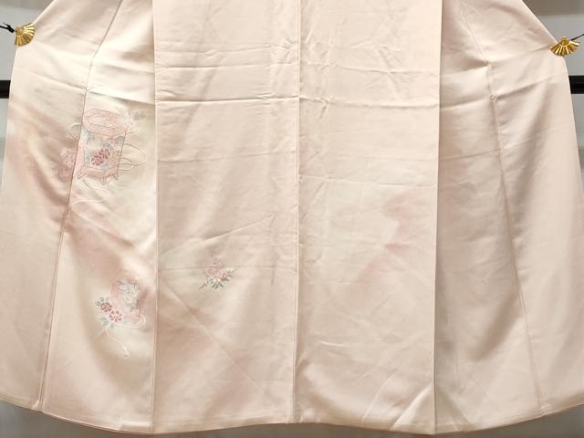 平和屋着物■訪問着 総刺繍 貝桶花文 暈し染め 正絹 逸品 CABC3873fb