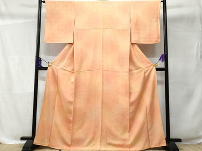 平和屋着物■上質な小紋 菊 暈し染め 正絹 逸品 CABC3874fb