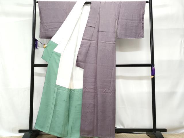 平和屋着物■上質な小紋 切嵌吉祥文 正絹 逸品 未使用 CABC3889fb