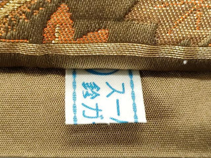 平和屋着物◎六通柄袋帯　舞花文　鈴乃屋扱い　正絹　逸品　CABC3919fb